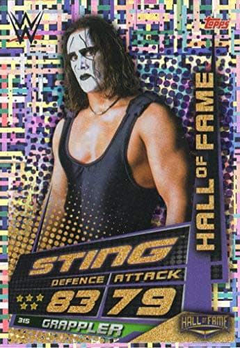Image of SLAM ATTAX UNIVERSE - STING WWE HALL OF FAME TRADING CARD - WRESTLING