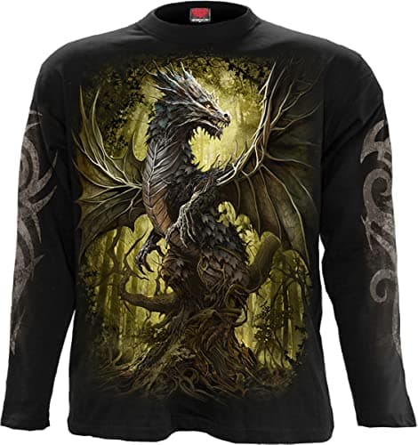 Image of Spiral - Oak Dragon - Longsleeve T-Shirt Black - XL