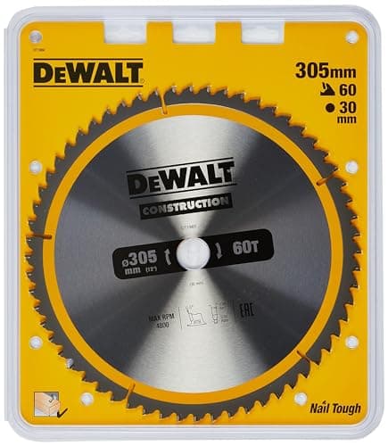 Image of DEWALT DT1960-QZ Construction Circular Saw Blade Stationary - Fine Finish 305mm 60T