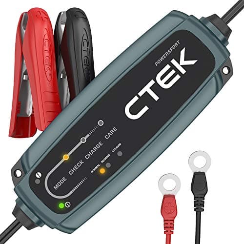 Image of CTEK UK CT5 Battery Charger For Motorcycles, Scooters, Quad Bikes, Jet-skis And Other Powersport Vehicles -Both 12V Lead-Acid And Lithium Batteries