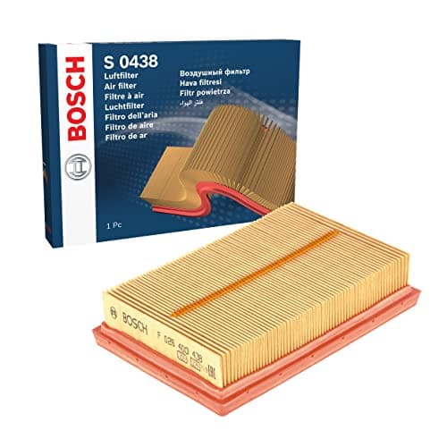 Image of Bosch S0438 Car Air Filter - Separates Particles from the Air Intake - Moisture-resistant plus High Tensile Strength