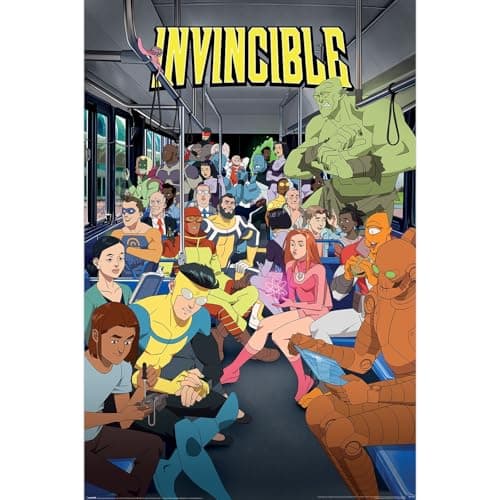 Image of Invincible (Key Art Maxi Poster 60cm x 90cm, Official Licensed Superhero Wall Art, Premium Animated Series Print for Bedrooms, Gaming Rooms & Collectors