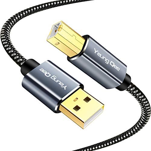 Image of USB Printer Cable 10M, High Speed 2.0 A Male to Type B Male Scanner Cable Cord Compatible With HP, Canon, Epson, Dell, Brother, Lexmark, Xerox, Samsung (10M)