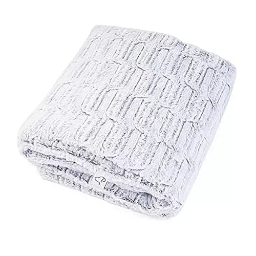 Image of ZOON Dog Grey Faux Fur Reversible Comforter 110cm x 100cm