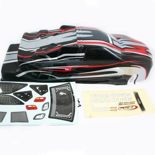 Image of FTX CARNAGE ST PRINTED BODY - OPTION BLACK/RED