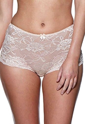 Image of Charnos Women's Rosalind Deep High Rise Briefs, Brulee Size 18
