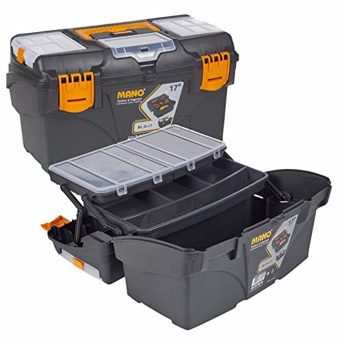Image of URBNLIVING Large Plastic 17" Cantilever Tool Box Organiser