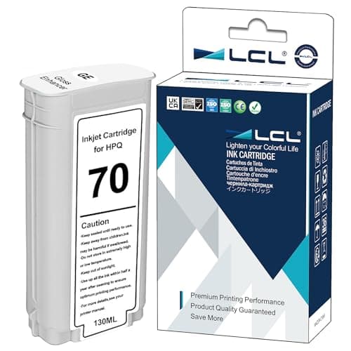 Image of LCL Compatible Ink Cartridge 70 C9459A 135ML High Yield (1Pack Gloss Enhancer) Replacement for HP Designjet Z2100 Z3100 Z3100PS Z3200 Z3200PS Z5200 Z5400