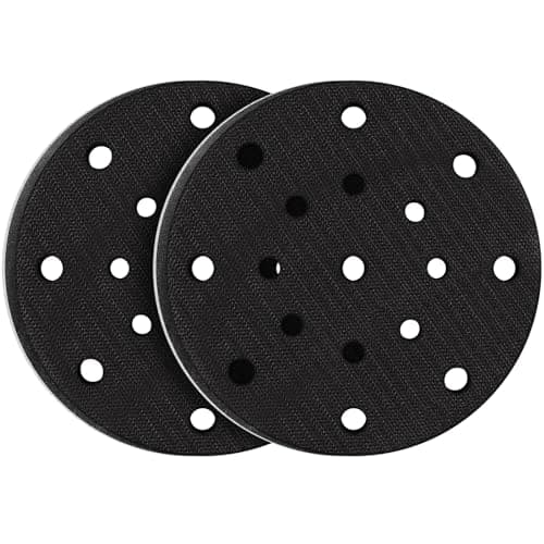 Image of STEBRUAM 2Pcs 150mm Soft Sponge Interface Pad Sanding Pad 17 Holes for 6Inch Sander Replacement Cushion Pad Impact-Resistant Noise Reduction Protection Polisher
