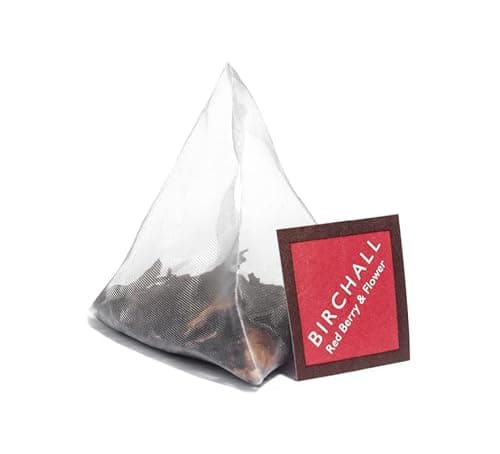 Image of Birchall Tea Bags, Red Berry & Flower Tea Gift, Taste of Red Berry & Flower Tea - A Treat for Your Palate, 6 Boxes of 15 Plant-Based Prism Tea Bags