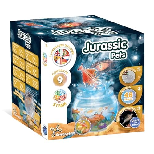 Image of Science4you Jurassic Pets (Triops family) - Water Dragons Kit, Grow Your Own Aquatic Sea Creatures, Science Kits for Kids Age 6+, Toys and Games, Gifts for 6+ year old Boys and Girls