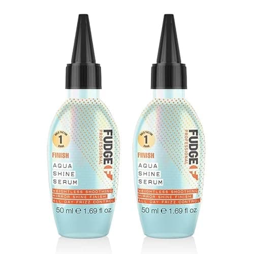 Image of Fudge DOUBLE Aqua Shine Lightweight Hair Styling Heat Protection Hair Serum 50ml