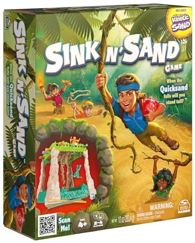 Image of Sink N’ Sand, Quicksand Kids Board Game with Kinetic Sand for Sensory Fun and Learning – Easy Toy Gift Idea, for Preschoolers and Kids Ages 4 and up