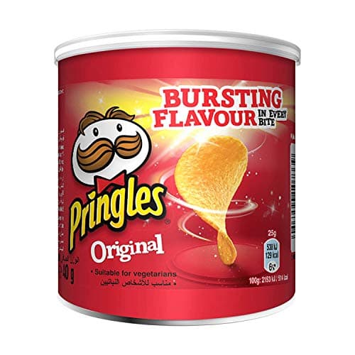 Image of Pringles Original Crisps Savoury Snack, Pack of 12 x 40 g