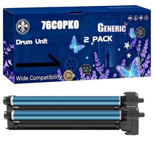 Image of 76C0PK0 Drum Unit Compatible for Lexmark CX924DTE CX920de CX923DTE CX924DXE Printers, Black High Yield 100000 Pages Printer Accessories (2 Pack Black)