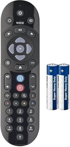 Image of Replacement for Sky Q Remote Control with Voice Control - Compatible with Sky Q Mini & 1TB Boxes - Black | 2 x AA Batteries Included