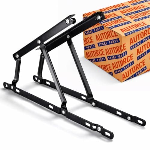 Image of AUTORCE 2X Ottoman Bed Lift Up & Storage Bed Lift Mechanism with 800N Gas Struts – Stroke 150mm, Extended Length 380mm - ONLY MECHANISM