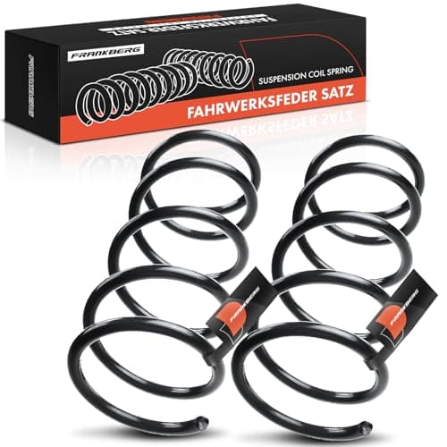 Image of Frankberg 2x Coil Spring Rear axle Compatible with 500 C 312 0.9L-1.4L Convertible 2009-2021 Replace# 51859960