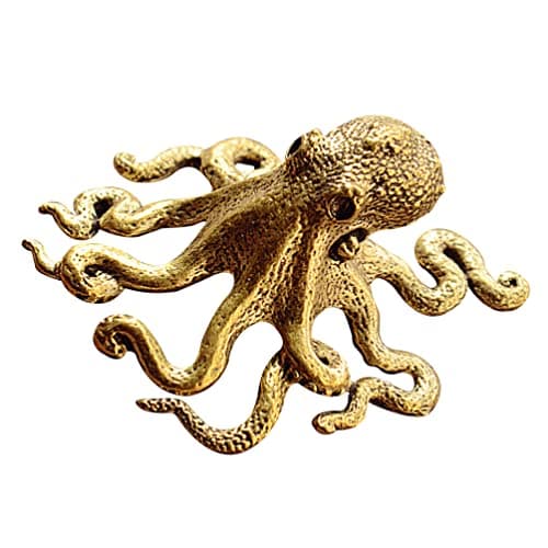 Image of Warmhm Retro Octopus Model Ornament Octopus Statue Figurines Desktop Shape Adornment