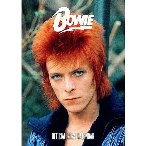 Image of David Bowie 2024 Calendar, Month To View A3 Wall Calendar, Official Product