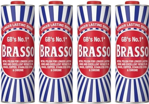Image of Brasso Metal Polish Liquid, 1L | Pack of 4