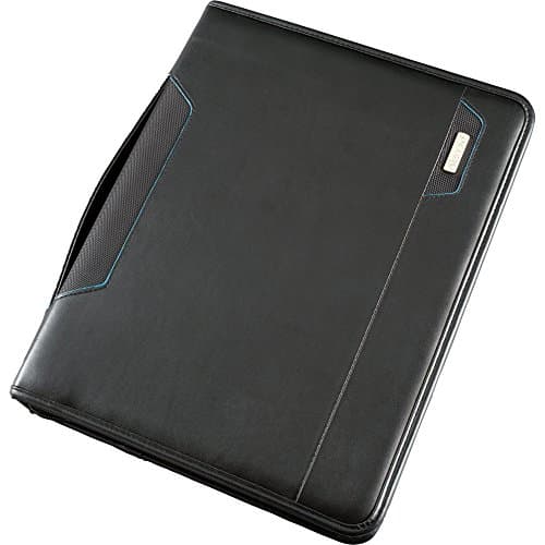 Image of Alassio TabletPC Salerno A4 Organiser Black Faux Leather