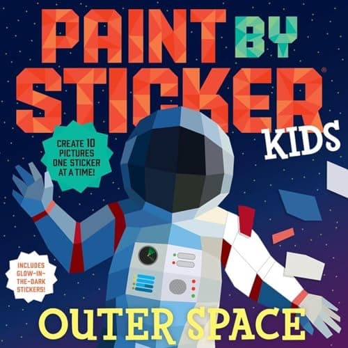 Image of Paint by Sticker Kids: Outer Space: Create 10 Pictures One Sticker at a Time! Includes Glow-in-the-Dark Stickers