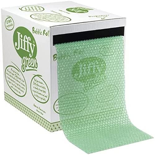 Image of Jiffy JB-BOX-GREEN 300 mm Wide x 50 m Long Recycled Bubble Dispenser Box, Green