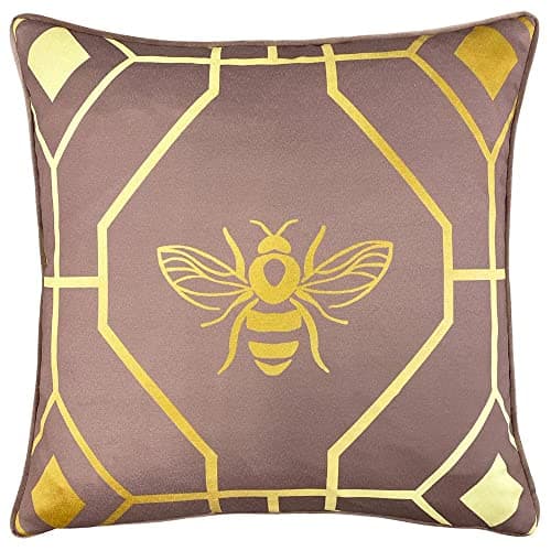 Image of furn. Bee Deco Cushion Cover, Polyester, Blush, 43 x 43 cm