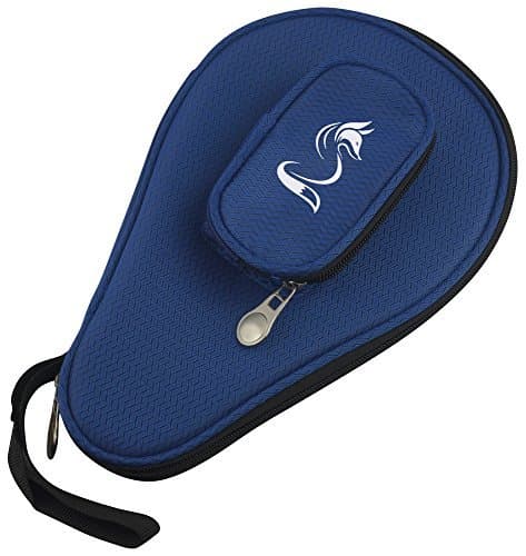 Image of Fox TT Padded Nylon Wrist Strap & Table Tennis Ball Pocket Navy Bat Cover Only