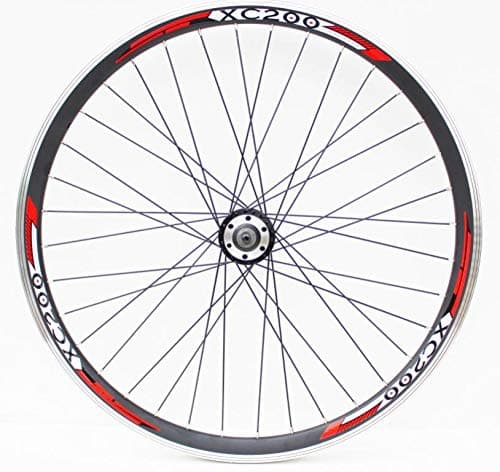 Image of 26" Wheel Mountain Bike DISC BRAKE and vbrake Brake Wheels, 7,8,9,10 SPEED CASSETTE TYPE, REDNECK XC200 double wall v section rims (26" REAR)