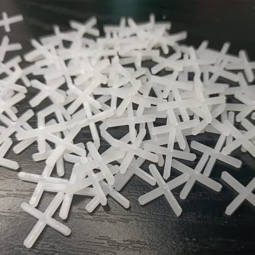 Image of Tile Spacers 2mm Slab Spacers Plastic Cross Shaped,for Accurate Tile Positioning DIY Paving Tiling Garden Slabs Wall Tiler,200 Pieces
