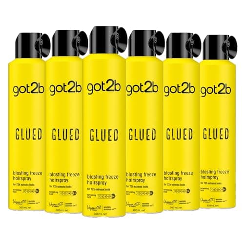 Image of got2b Glued Blasting Freeze Hairspray 300 ml, Glued Hairspray for up to 72h Ultra Strong Hold, Hairspray got2b, For Extreme Hairstyles, Vegan* Formula