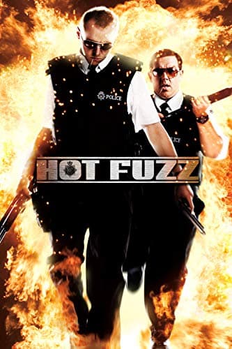 Image of Hot Fuzz (2007) Movie Poster Framed or Unframed Glossy Poster (A4 210 × 297 mm Unframed)