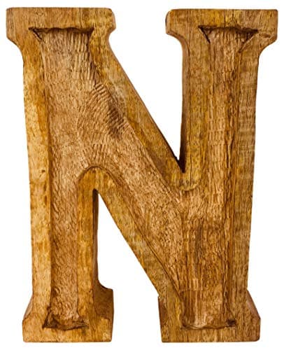 Image of HoitoDeals Wooden Hand Carved Embossed Design Letter For kid's Bedrooms Name Decoration