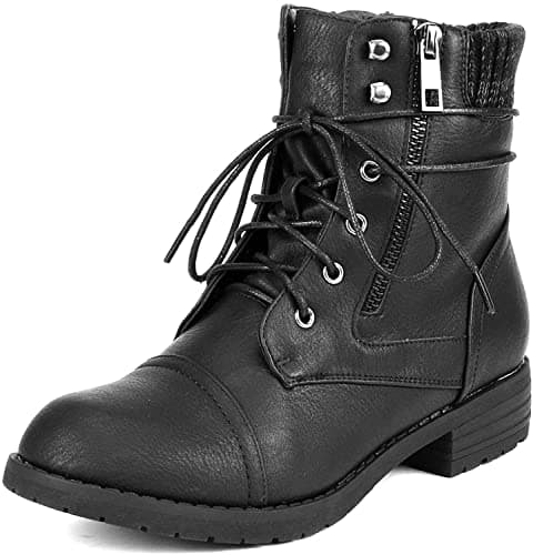 Image of DREAM PAIRS Women's Boots Chunky Heel Ankle Booties Shoes,Size 6.5,Black,PEAKK