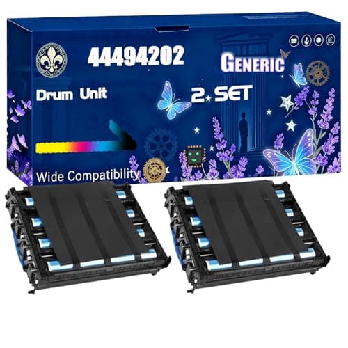 Image of 44494202 Drum Unit Compatible for Okidata OKI MC362dn C330 MC351 MC363 MC561 C330dn MC351DN C510 Printers, Black High Yield 20000 Pages Printer Accessories (2 Set)