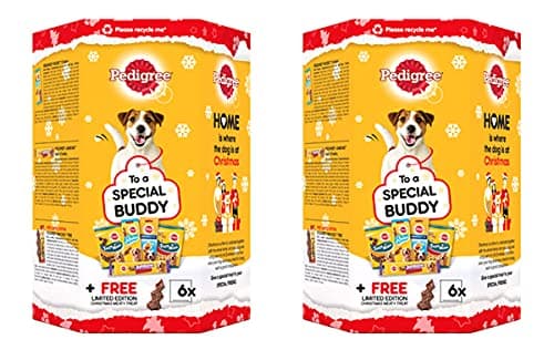 Image of PEDIGREE Box Dog Treats 535g (X 2 Gift Boxes)