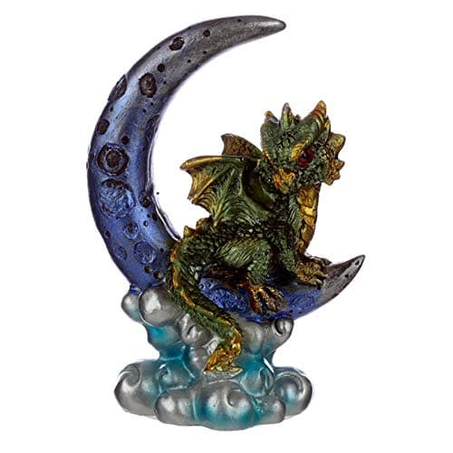 Image of HoitoDeals 1Pcs Decorative Random Colour Elements Baby Dragon Moon Watcher For Home Novelty Ornament