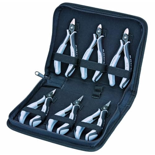 Image of KNIPEX 00 20 16 P 6-Piece ESD Electronic Pliers Set