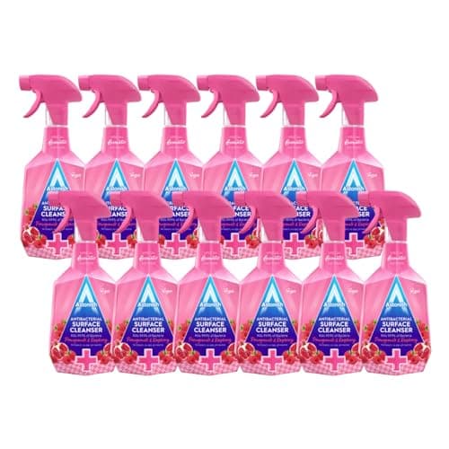 Image of Astonish Special Aromatic Edition Multi-Purpose Anti-Bacterial Surface Cleanser Spray, Pomegranate and Raspberry Scent, 12 X 750ml