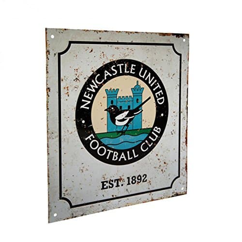 Image of Newcastle United FC Retro Logo Sign
