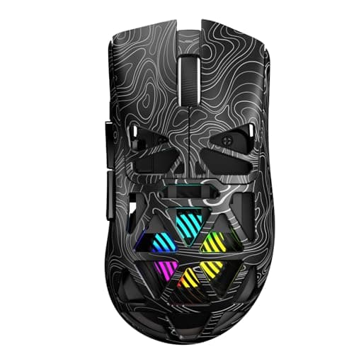 Image of AULA SC620 Gaming Mouse Wireless,BT5.0/2.4G/USB-C Gamer Mice,PAW3311 Sensor,Up to 12000DPI,7 Programmable Buttons,67g Lightweight,400mAh Battery,RGB,Rechargeable Mouse for Laptop/PC/Mac (Black-L)