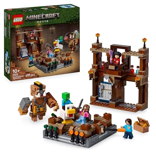 Image of LEGO Minecraft Woodland Mansion Fighting Ring - Interactive Building Toy - incl. a Baby Zombie, Steve, Garret & Henry Minifigures - Movie Set for 10+ Year Old Boys, Girls & Gaming Fans - 21272