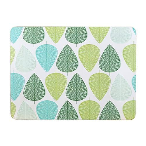 Image of Premier Housewares Leaf Placemats - Set of 4, Green, H2 x W29 x D22cm