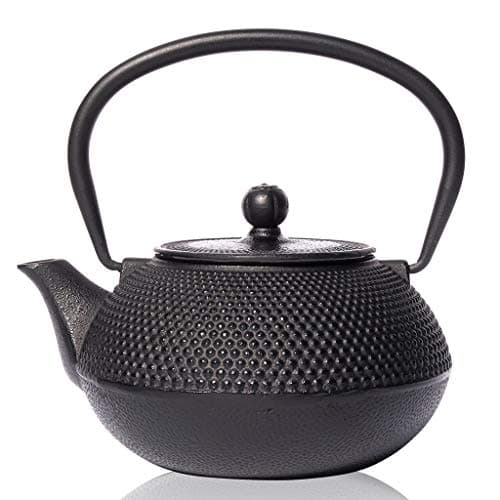 Image of The Exotic Teapot - Black Tenshi Cast Iron Teapot, 600ml, 2 Cup Size, Japanese Style, Tetsubin Kettle
