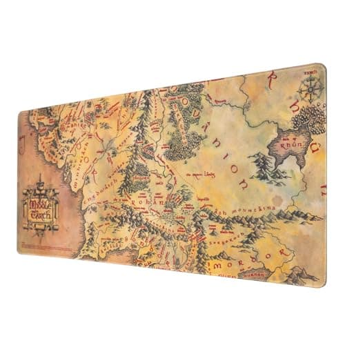 Image of Grupo Erik Large Mouse Mat - The Lord Of The Rings Gifts | Gaming Mouse Pad XXL 80 x 35 cm - 31.5 x 13.8 in, Desk Mat Large, Gaming Desk Accessories | LOTR Gifts under 20 Pounds