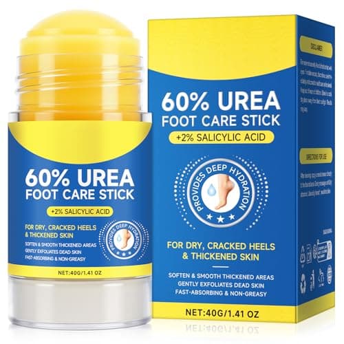 Image of Urea Foot Cream 60% with 2% Salicylic Acid, Foot Moisturizer for Rough Cracked Heels & Dry Skin, Feet Callus Remover, Repair Balm Intensely Moisturising for Healthy Feet, 40g