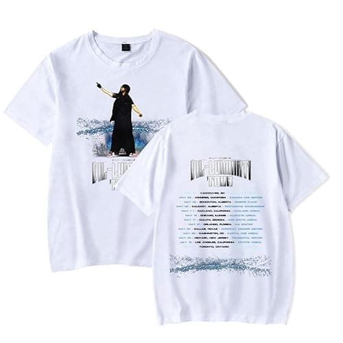 Image of RYSXJLX Diljit Dosanjh Dil-Luminati Tour T-Shirt 2024 Tour Merch Women Men Casual Crewneck Short Sleeve Tee (XL,White)