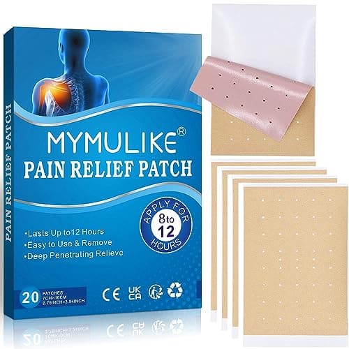Image of 20Pcs Pain Relief Patches, Heat Patches for Pain Relief Fast-Acting Patches Long Lasting Relief of Pains for Knee, Back, Neck, Shoulder Pain and Muscle Soreness Knee Pain Relief Patch